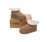 UGG EVERAU® UGG Boots Women Sheepskin Wool Drawstring Platform Payton