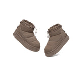 UGG EVERAU® UGG Boots Women Sheepskin Wool Drawstring Platform Picken