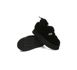 UGG EVERAU® UGG Slippers Women Removable Wool Strap Drawstring Slingback Platform Paige