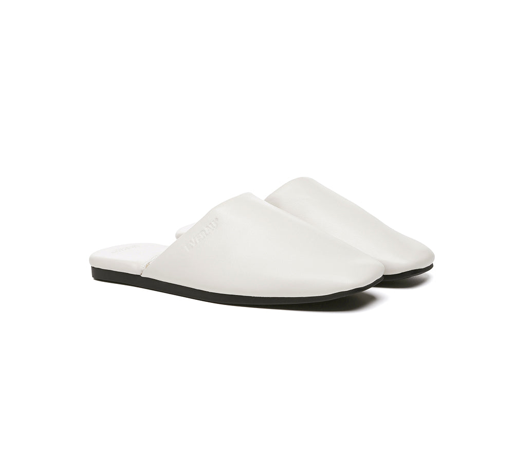 EVERAU® Women Slides Leather Flat Wafaa