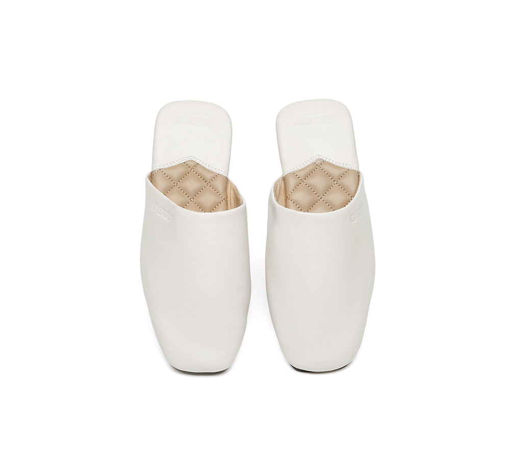 EVERAU® Women Slides Leather Flat Wafaa