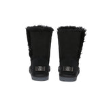 UGG EVERAU® UGG Boots Double Faced Sheepskin Wool Short Button - UGG EXPRESS