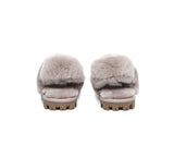 AUSTRALIAN SHEPHERD® 3-Way Style UGG Women Slippers Removable Wool Fluffy Strap Slingback Waffle UGG AUSTRALIAN SHEPHERD