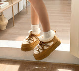 UGG EVERAU® UGG Boots Women Sheepskin Wool Ankle Platform Mini Carmen