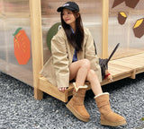 UGG EVERAU®  3-Way Style UGG Boots Women Sheepskin Wool Platform Short Valerie EVERAU