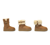 UGG EVERAU®  UGG Boots Women Sheepskin Wool Platform Short Valerie