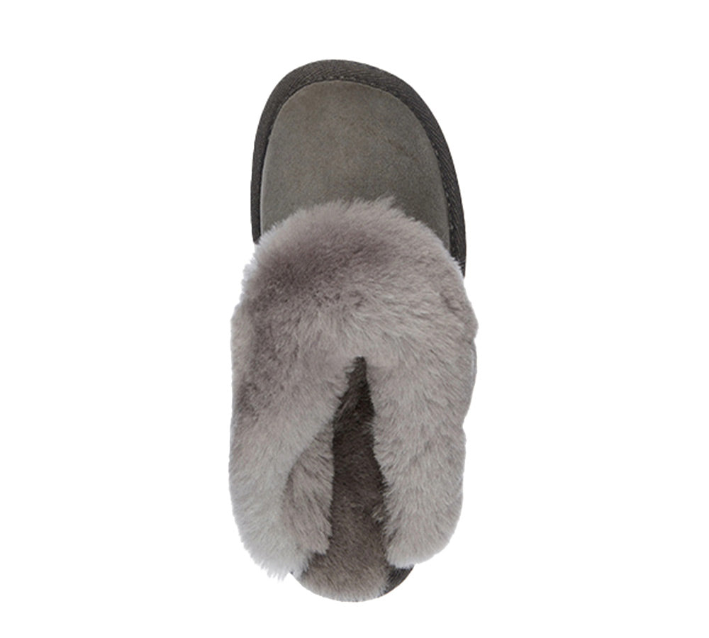 EMU® UGG Slippers Australian Made Sheepskin Wool Scuff Platinum Eden EMU