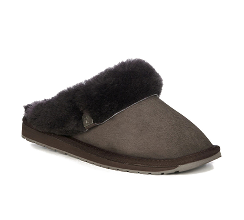 EMU® UGG Slippers Australian Made Sheepskin Wool Scuff Platinum Eden EMU