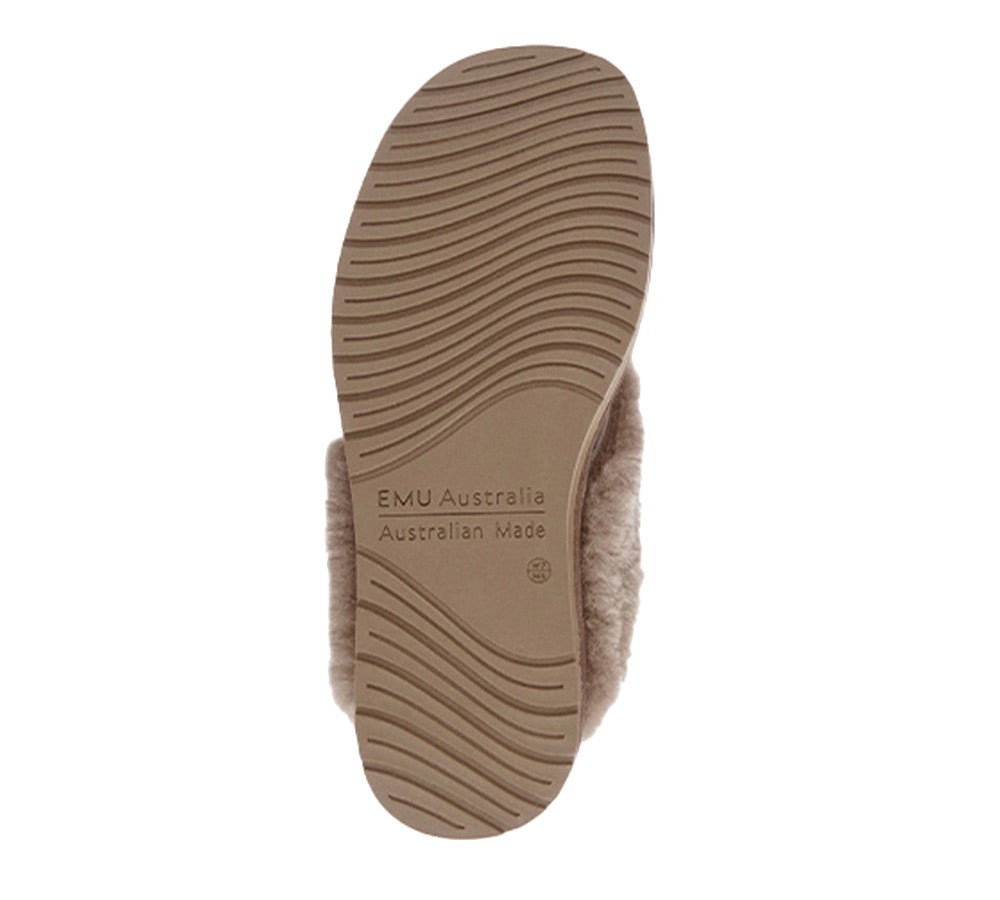 EMU® UGG Slippers Australian Made Sheepskin Wool Scuff Platinum Eden EMU