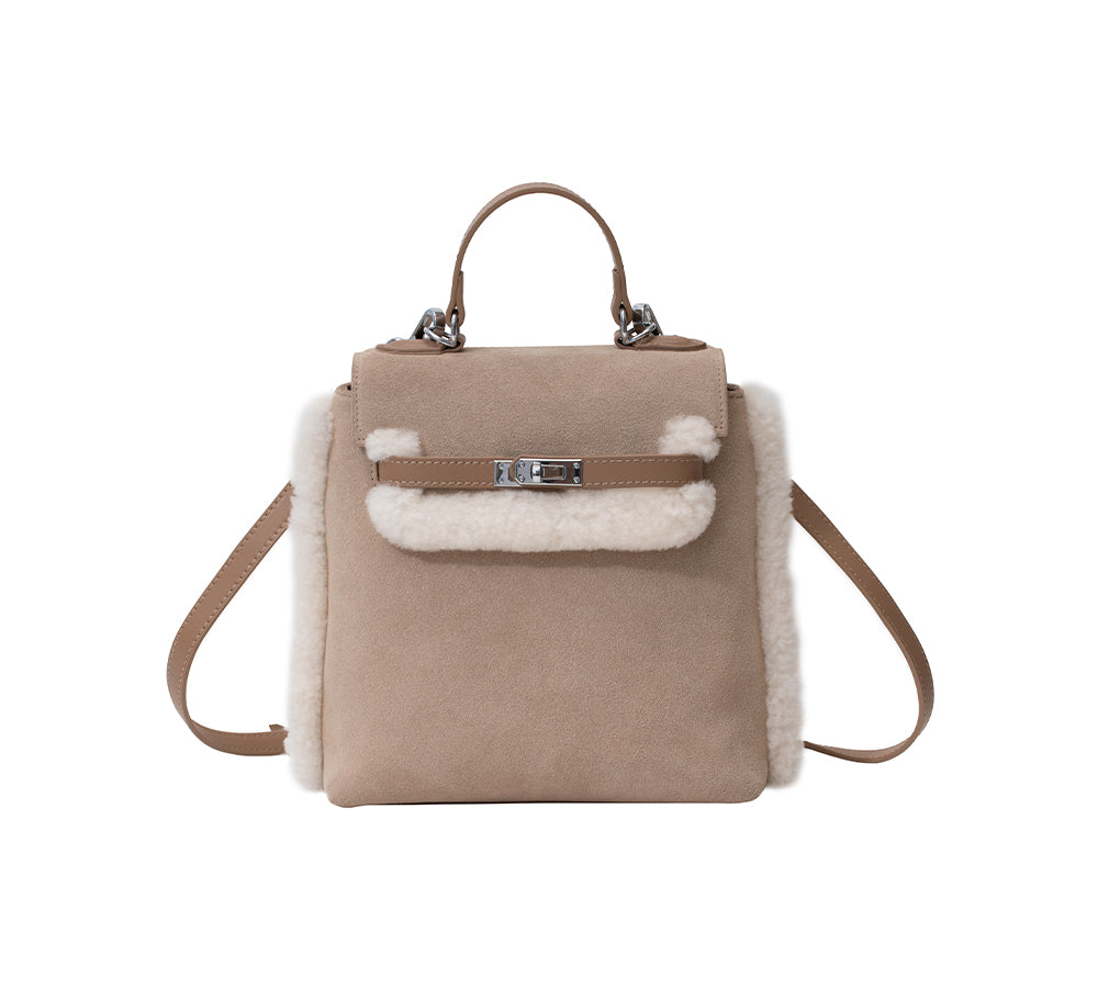 AUSTRALIAN SHEPHERD® Women Fluffy Wool Adjustable Strap Over Shoulder Kenny Bag UGG AUSTRALIAN SHEPHERD