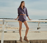 UGG EVERAU® UGG Boots Women Sheepskin Wool Drawstring Platform Picken EVERAU