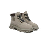 EVERAU® UGG Boots Women Leather Sheepskin Wool Lace Up Chunky Aubrey