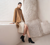 Leather Boots - TARRAMARRA® Women Leather Zipper Block Heel Ankle Boots Velora