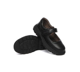 School Shoes - EVERAU® Senior Black Leather School Shoes Chris