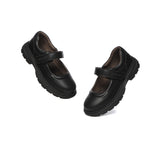 School Shoes - EVERAU® Senior Black Leather School Shoes Chris