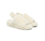 Slides - AS UGG Women Fluffy Slides Puffy