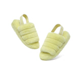 Slides - AS UGG Women Fluffy Slides Puffy