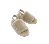 Slides - AS UGG Women Fluffy Slides Puffy