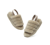 Slides - AUSTRALIAN SHEPHERD® UGG Women Slingback Fluffy Slides Puffy