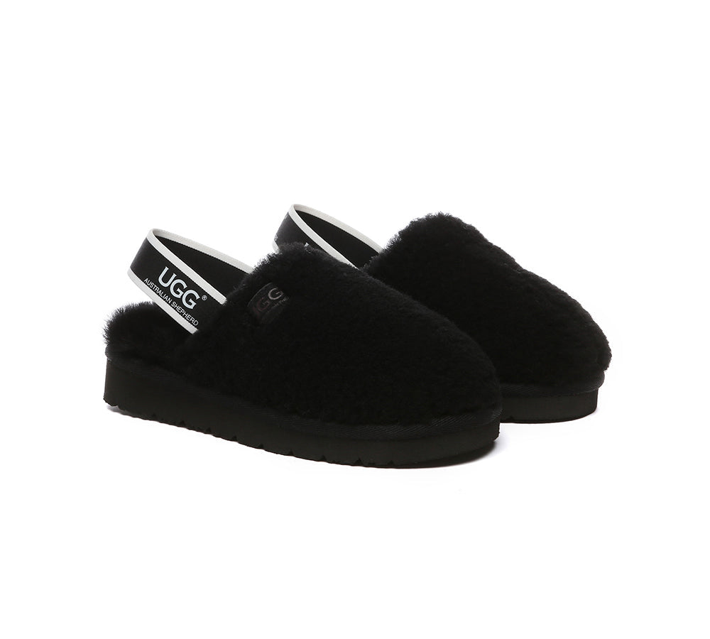 Slides - UGG Kids Fluffy Slides Slingback Kamari