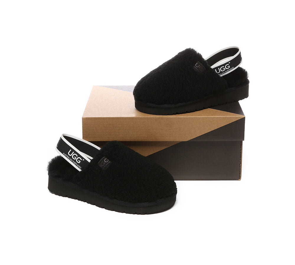 Slides - UGG Kids Fluffy Slides Slingback Kamari