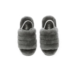 Slides - UGG Kids Fluffy Slides Slingback Puffy