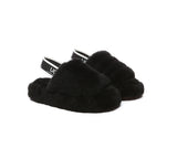 Slides - UGG Kids Fluffy Slides Slingback Puffy