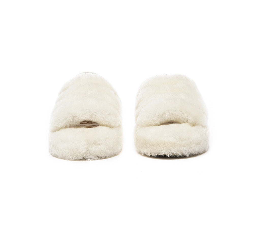 Slides - UGG Kids Fluffy Slides Slingback Puffy