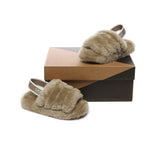 Slides - UGG Kids Fluffy Slides Slingback Puffy