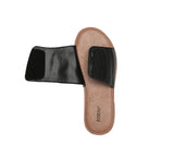 Slides - Women Leather Buckle Top Ultra Soft Slides Bera