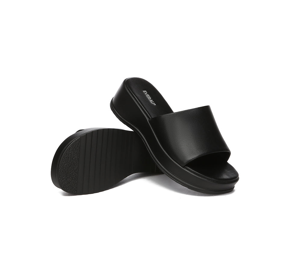 Slides - Women Platform Heel Slip-on Sandal Slides Fiona