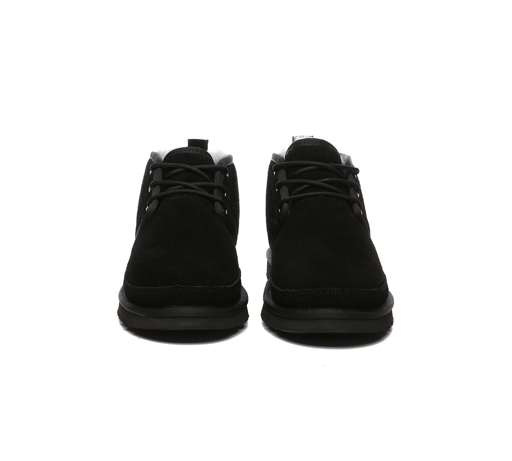 UGG Boots - Australian Shepherd® UGG Boots Men Sheepskin Wool Ankle Lace Up Casual Leonard