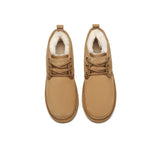 UGG Boots - Australian Shepherd® UGG Boots Men Sheepskin Wool Ankle Lace Up Casual Leonard