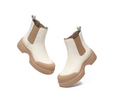 UGG Boots - EVERAU® Women Leather Ankle Chunky Fashion Boots Mindy