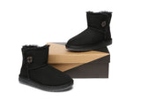 UGG Boots - UGG Boots Australia Premium Double Face Sheepskin Mini Button Boots