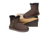 UGG Boots - UGG Boots Australia Premium Double Face Sheepskin Mini Button Boots