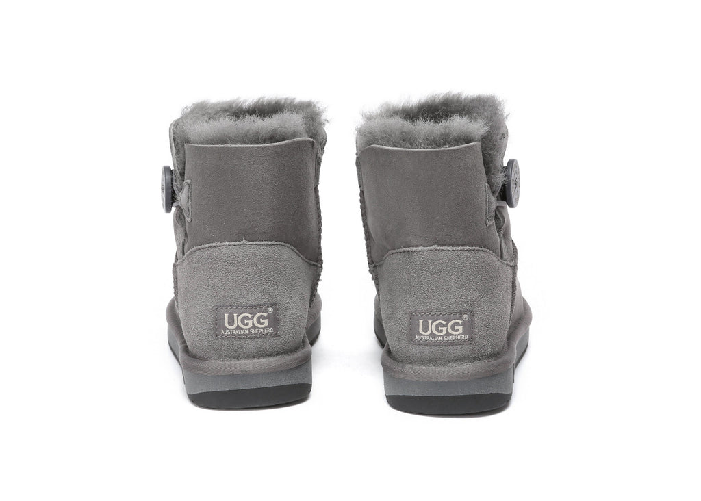 UGG Boots - UGG Boots Australia Premium Double Face Sheepskin Mini Button Boots
