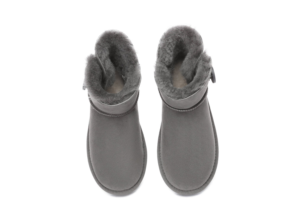 UGG Boots - UGG Boots Australia Premium Double Face Sheepskin Mini Button Boots