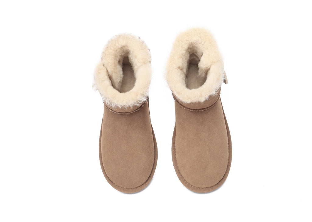 UGG Boots - UGG Boots Australia Premium Double Face Sheepskin Mini Button Boots