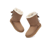 UGG Boots - Urban UGG Boots Double Faced Sheepskin Short Back Bow