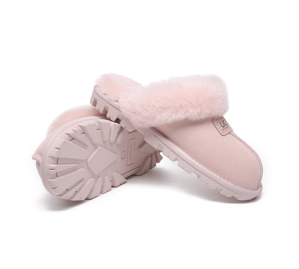 UGG Slippers - AUSTRALIAN SHEPHERD® UGG Double Face Sheepskin Wool Slippers Suzie Scuff