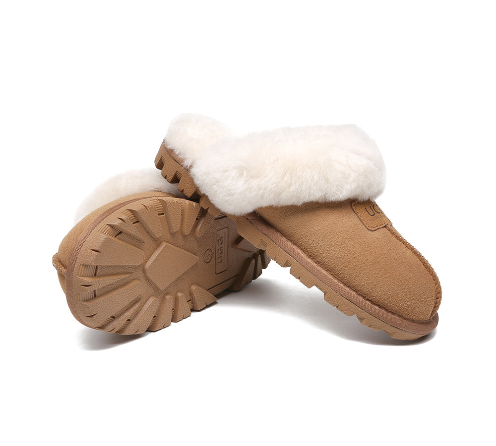 UGG Slippers - AUSTRALIAN SHEPHERD® UGG Double Face Sheepskin Wool Slippers Suzie Scuff