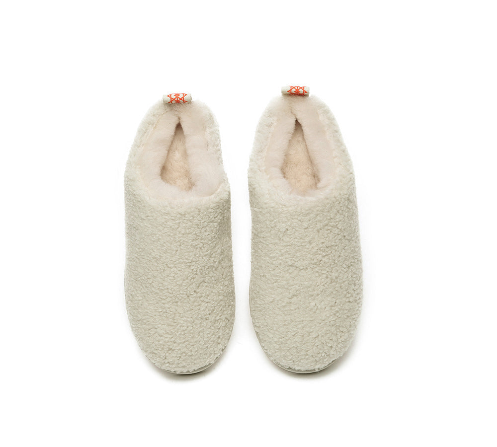 UGG Slippers - EVERAU® UGG Sheepskin Wool Plush Ankle Slippers Teddycozy