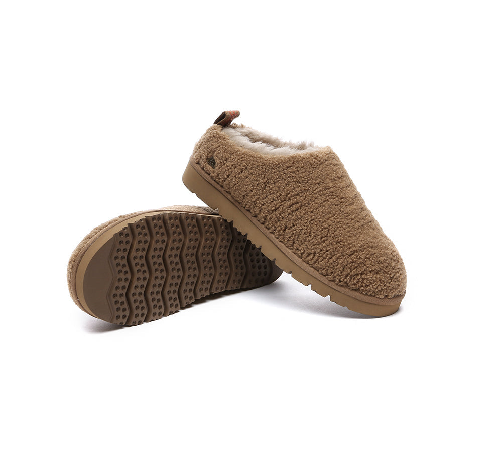UGG Slippers - EVERAU® UGG Sheepskin Wool Plush Ankle Slippers Teddycozy