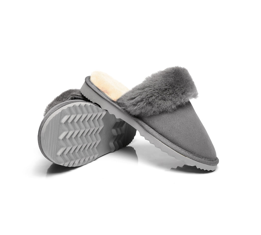 UGG Slippers - Urban UGG® Australian Made Sheepskin Wool Collar Scuff Slippers