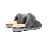 UGG Slippers - Urban UGG® Australian Made Sheepskin Wool Collar Scuff Slippers