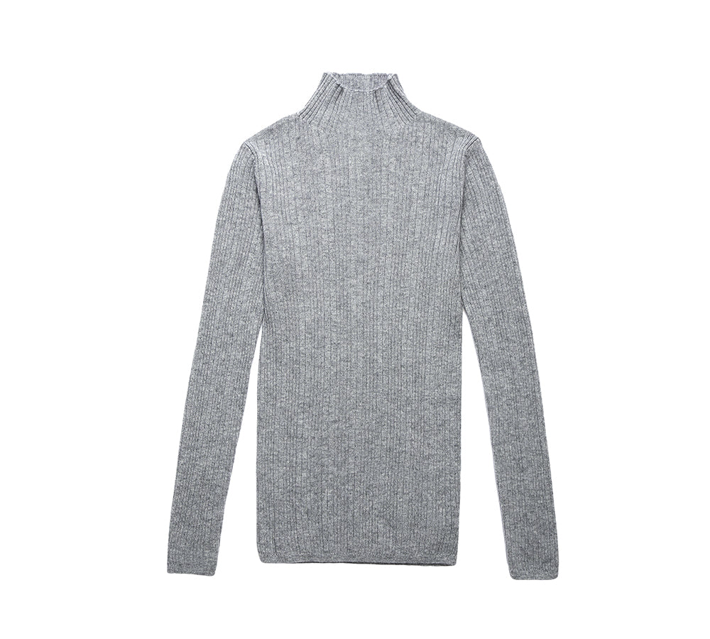 Apparel - TA Women Wool Knitwear Half Turt