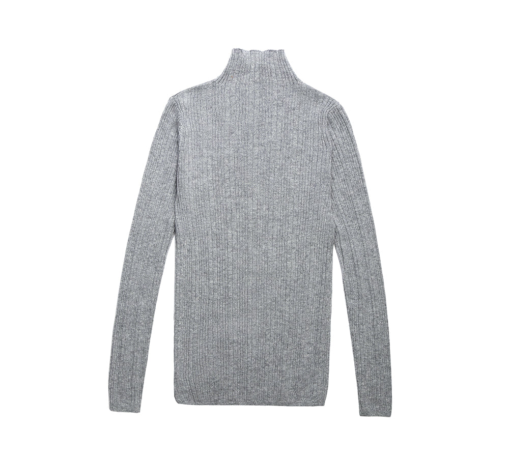 Apparel - TA Women Wool Knitwear Half Turt