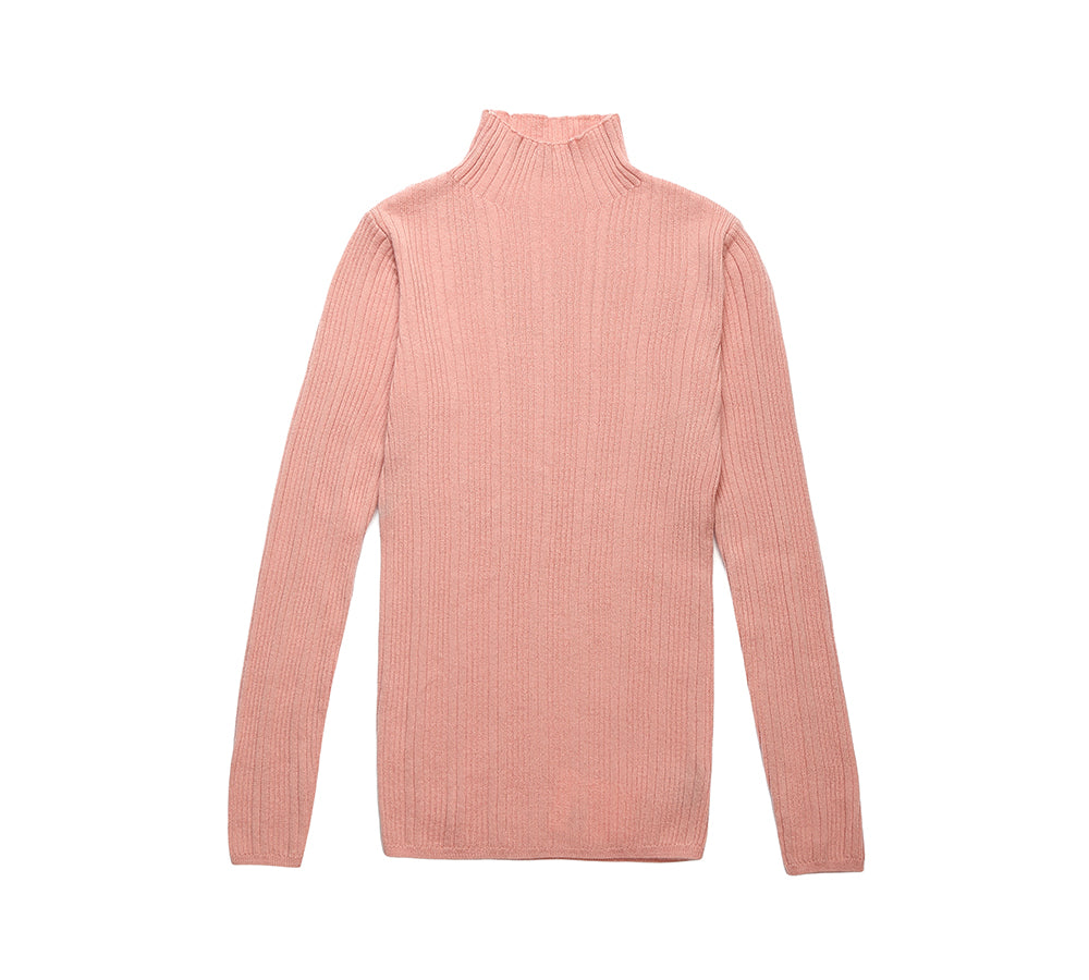Apparel - TA Women Wool Knitwear Half Turt