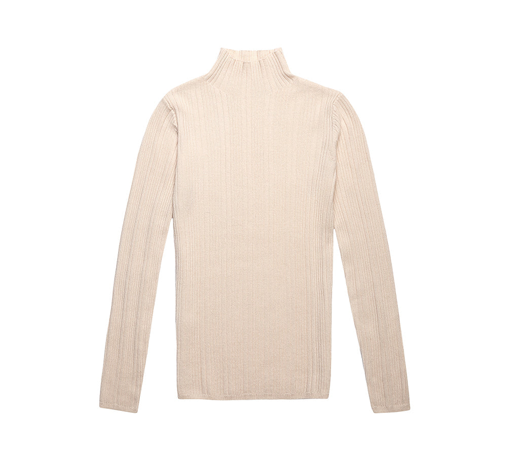 Apparel - TA Women Wool Knitwear Half Turt